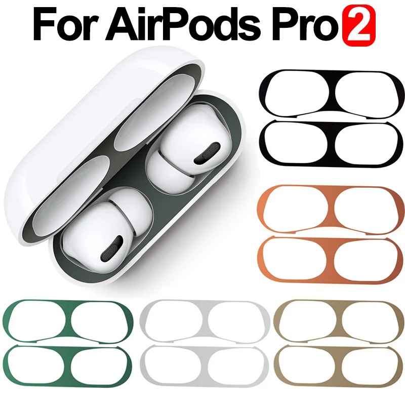Earphone Foam Tip - Metal Dust Guard Sticker Case for