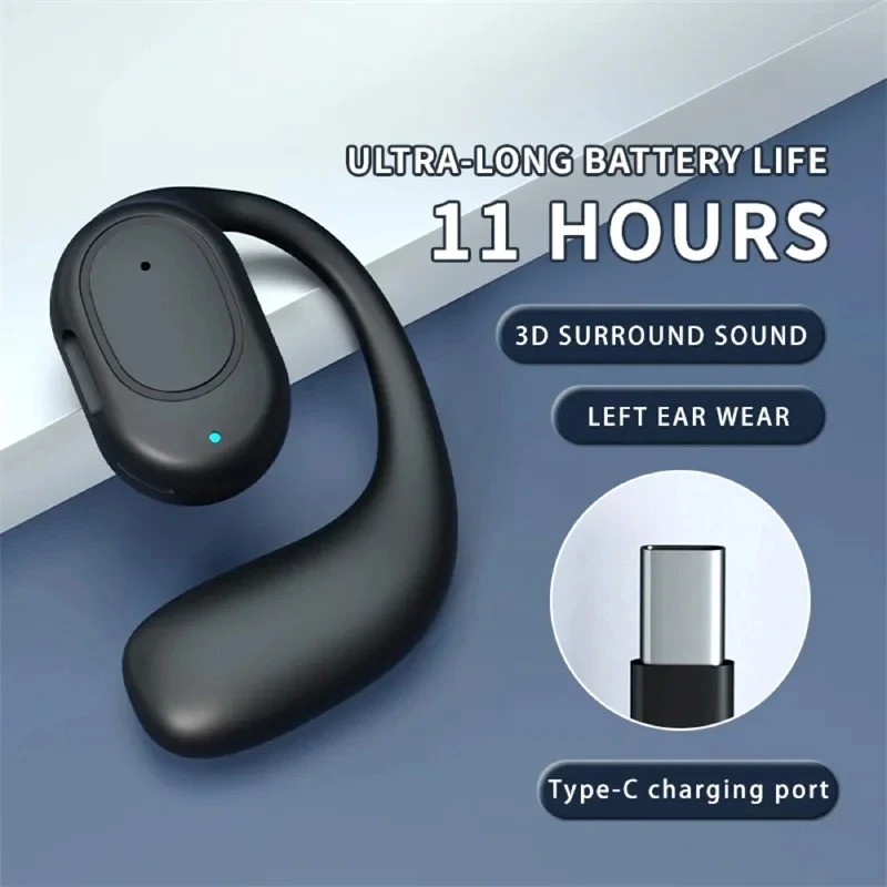 Wireless One Ear Hook Headphon - Bluetooth Headset On Ear review and price