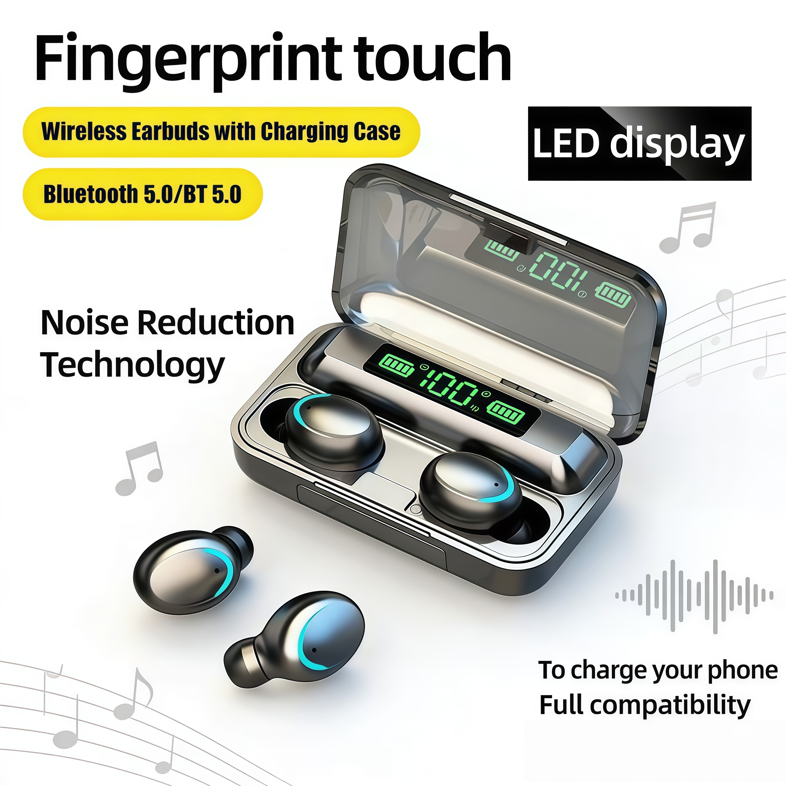 2026 F9 Wireless Earphones LED - Bluetooth Headset On Ear review and price