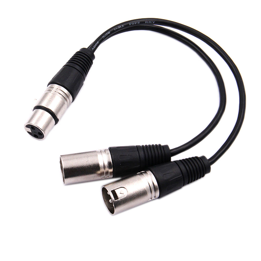 30cm 3 Pin XLR FEMALE Jack To  - Audio Splitter Y review and price