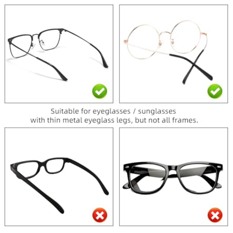 8 Pairs Eyeglass End Tips Ear  - Silicone Ear Tip Replacement review and price