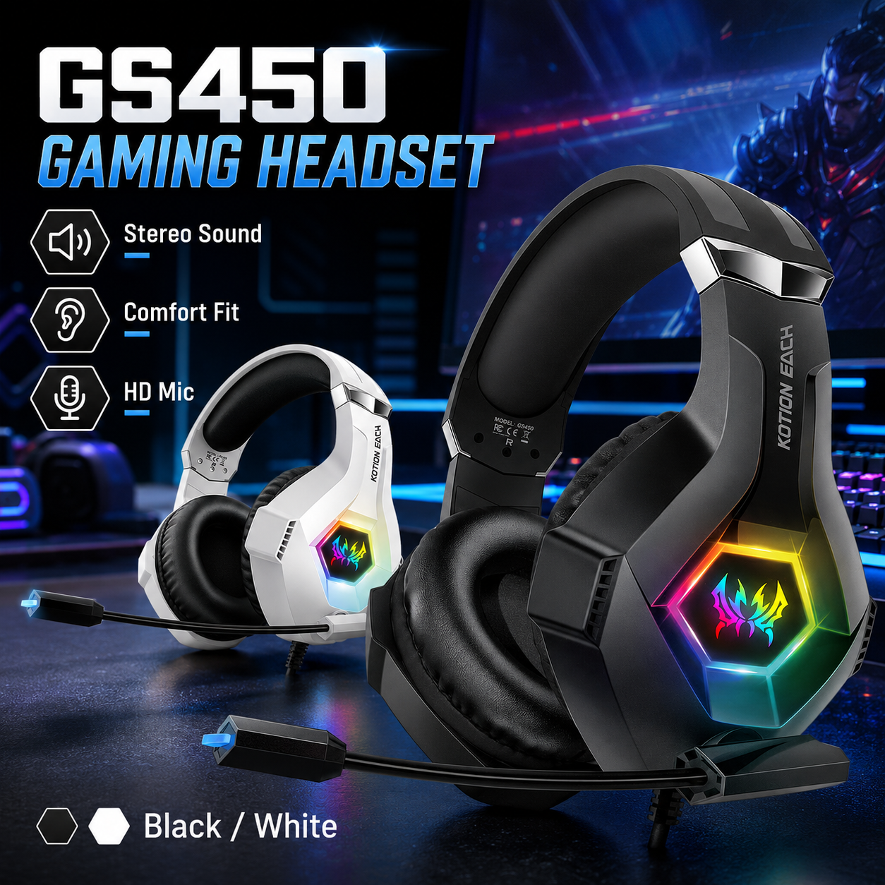 GS450 Wired Gaming Headset RGB - Gaming Headset Rgb review and price