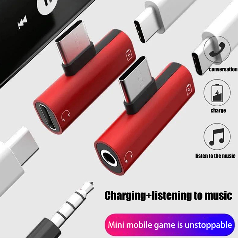 USB Type-C To 3.5 Mm Headphone - Earphone Splitter Jack review and price