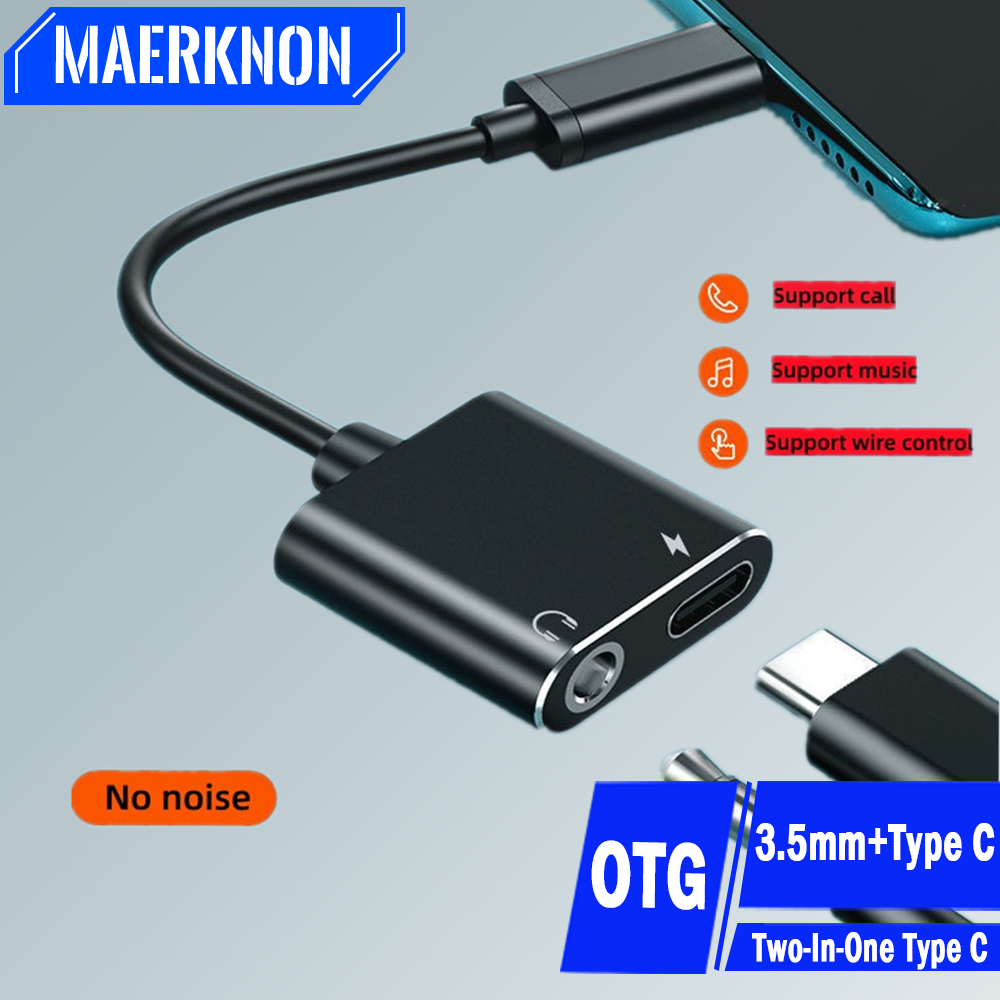 2 in 1 Audio Adapter Type C To - Audiophile Headphone Wired review and price