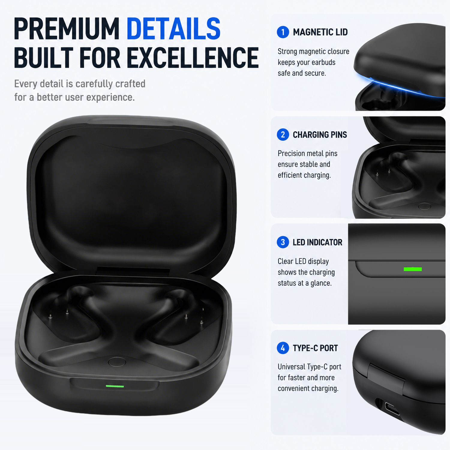 Replacement Charging Case For  - Earbuds Charging Case review and price