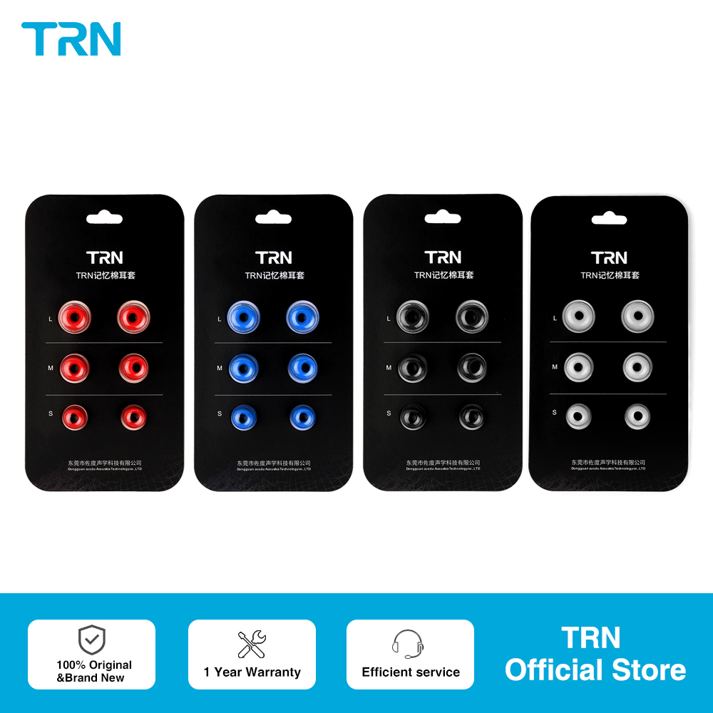 TRN 3Pairs (6pcs) Earphone Mem - Earphone Foam Tip review and price