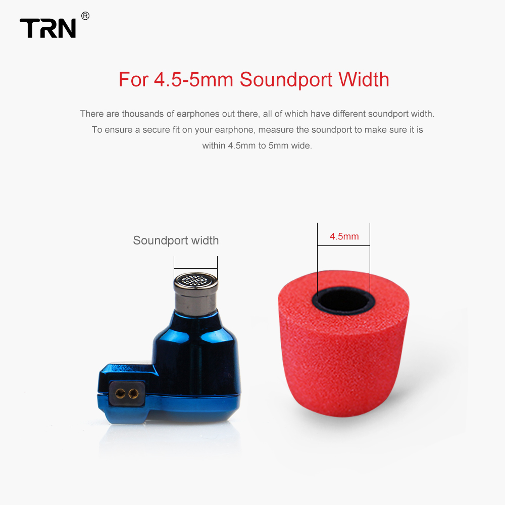 TRN 3Pairs (6pcs) Earphone Mem - Earphone Foam Tip review and price