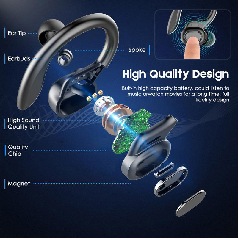 SP16 TWS Wireless Headphones B - Sports Earphone Hook review and price